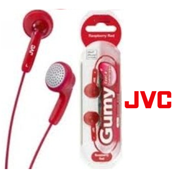 JVC Gumy Earphone * Raspberry Red *