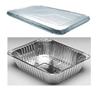 Aluminum Food Pan Half Size With Lid Combo 100 ct