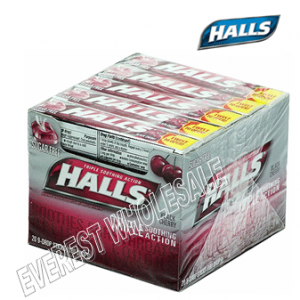 Halls Candy Black Cherry * Sugar Free * 20 ct / pack