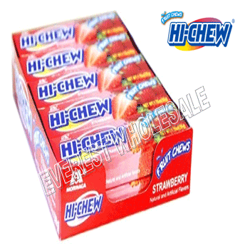 Hi-Chew Soft Chewy Candy * Strawberry * 10 ct