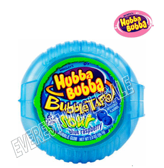 Hubba Bubba Bubble Tape Gum * Blue Raspberry * 12 pcs