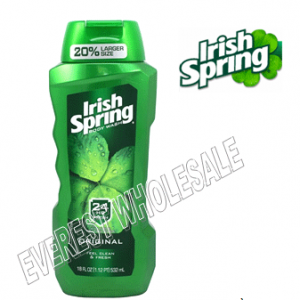 Irish Spring Body Wash 18 fl oz * Deep Action Scrub * 6 pcs