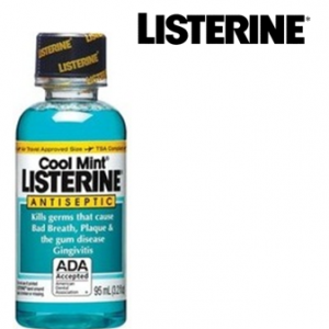 Listerine Mouth Wash 3 fl oz * Cool Mint * 6 pcs