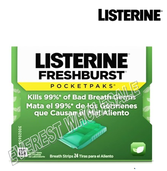 Listerine Mouth Stripe * Fresh Burst 24 ct * 12 pcs