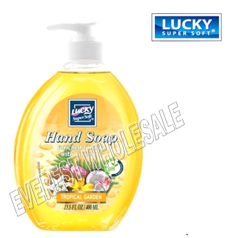 Lucky Liquid Hand Soap 13.5 fl oz * Tropical Garden * 12 pcs