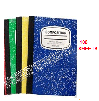 Marble Design Composition Notebook 100 Quality Sheets * 12 pcs