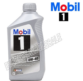 Mobil 1 Full Synthetic Motor Oil 1 Qt * 0W-40 * 6 pcs
