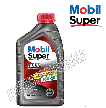 Mobil Super 5000 Motor Oil 1 Qt * 10W-30 * 6 pcs