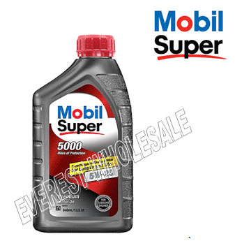 Mobil Super 5000 Motor Oil 1 Qt * 5W-20 * 6 pcs