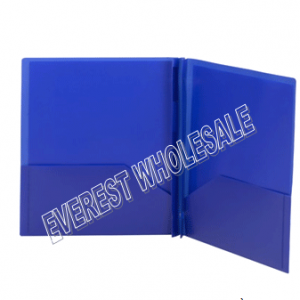 Neon No Hole Poly Folder * Assorted Colors * 12 pcs