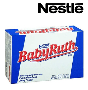 Nestle Baby Ruth Caramel & Chewy Nougat 24 ct