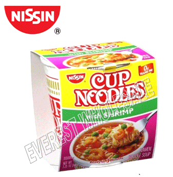 Nissin Noodle Soup 2.25 oz * Shrimp * 24 Pcs