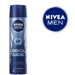 Nivea Body Spray For Men 150 ml * Cool Kick * 6 pcs