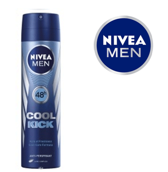 Nivea Body Spray For Men 150 ml * Cool Kick * 6 pcs
