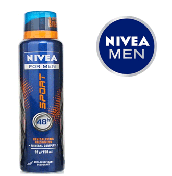 Nivea Body Spray For Men 150 ml * Sport * 6 pcs