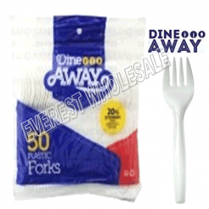 Plastic Light Duty FDA Approved * Fork * Bulk 1000 ct