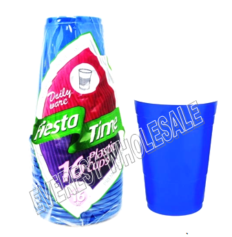 Plastic Party Cup 16 ct Pack * Blue Color * 24 Packs