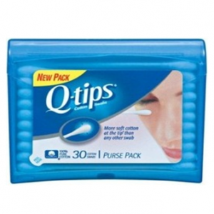 Qtips Cotton Swab Pocket Size 30 ct * 6 pcs
