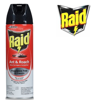Raid Ant & Roach Killer 17.5 fl oz * Fragrance Free * 12 pcs