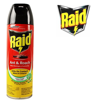 Raid Ant & Roach Killer 17.5 fl oz * Lemon Scent * 12 pcs