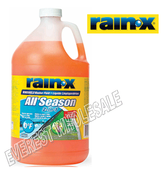 RainX All Season Windshield Washer Fluid 1 Gal * 6 pcs