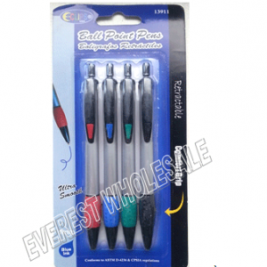 Retractable Pen 4 ct Pack * 12 pcs