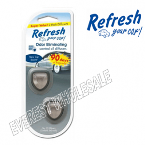 Refresh 2 pk Mini Diffusers * New Car * 4 pcs