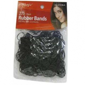 Rubber Black Hair Band 245 ct * 12 pcs