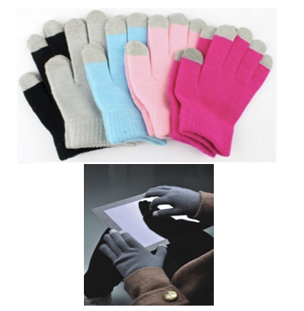Screen Touch Gloves * Assorted Colors * 12 pcs