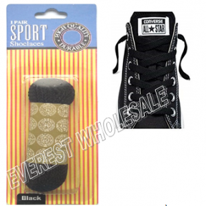 Shoe Lace 27 inch 1 pair / pack * Black * 12 pks