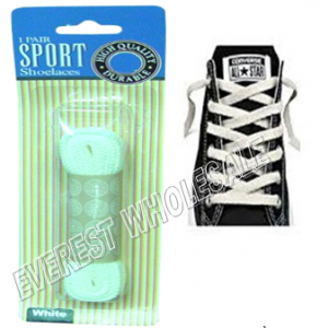 Shoe Lace 27 inch 1 pair / pack * White * 12 pks