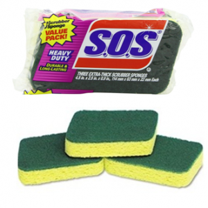 SOS Heavy Duty Scrubber Sponge 12 pcs / Case