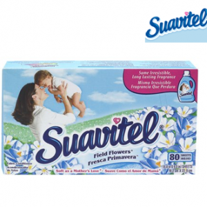 Suavitel Dry Sheets 20 ct * Field Flowers * 15 Boxes / Case