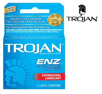 Trojan Condom 3 in Pack * Spermicidal Lubricant * 6 pks