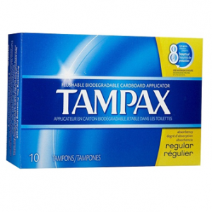 Tampax Women`s Tampon * Regular 10 ct * 6 pcs