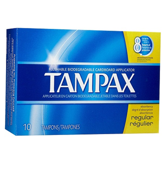 Tampax Women`s Tampon * Regular 10 ct * 6 pcs