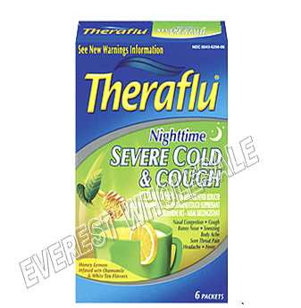 Theraflu Severe Cold & Cough 6 pack Box * Night Time * 3 Boxes