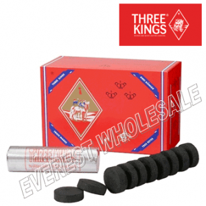 Three Kings Charcoal 10 ct pack 10 packs * 40 mm Large Size