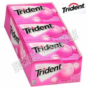 Trident Gum 14 sticks * Bubblegum * 12 pks / Box
