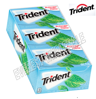 Trident Gum 14 sticks * Mint Bliss * 12 Pks / Box
