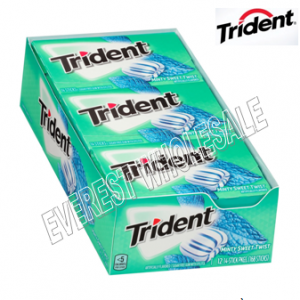 Trident Gum 14 sticks * Minty Sweet * 12 Pks / Box