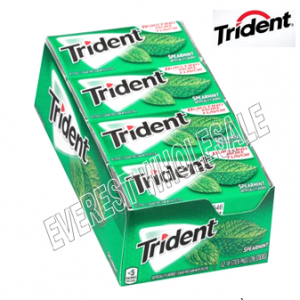 Trident Gum 14 sticks * Spearmint * 12 pks / Box