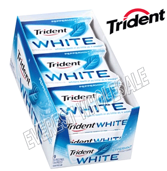 Trident White * Peppermint * 12 Pks Box