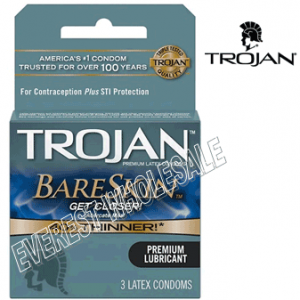 Trojan Condom * BareSkin * 3 in Pack * 6 pks