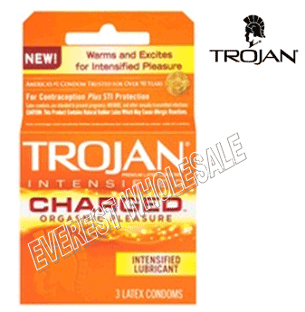 Trojan Condom 3 in Pack * Charged * 6 pks