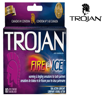 Trojan Condom 3 in Pack * Fire & Ice * 6 pks