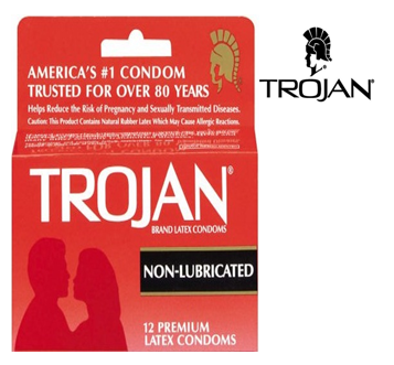 Trojan Condom 3 in Pack * Non Lubricated * 6 pks