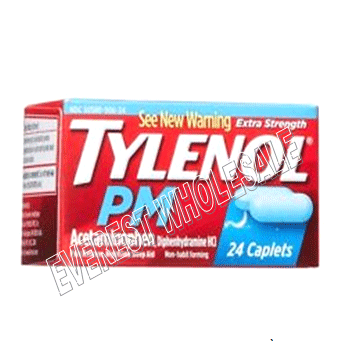 Tylenol PM Caplets 24 count * 6 pcs