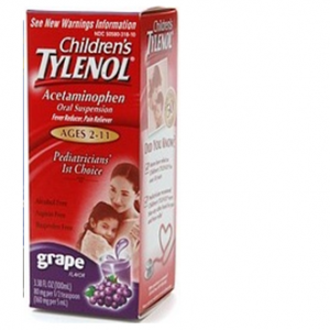 Tylenol Children`s For 2-11 Ages 4 fl oz * Grape * 6 Boxes