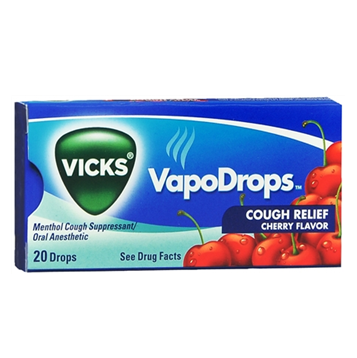 Vicks VapoDrops Cough Relief * Cherry * 20 ct